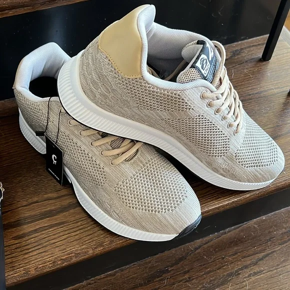 New inbox Conzuri tan sneakers! I paid $154.99. Ery nice! - Picture 5 of 7